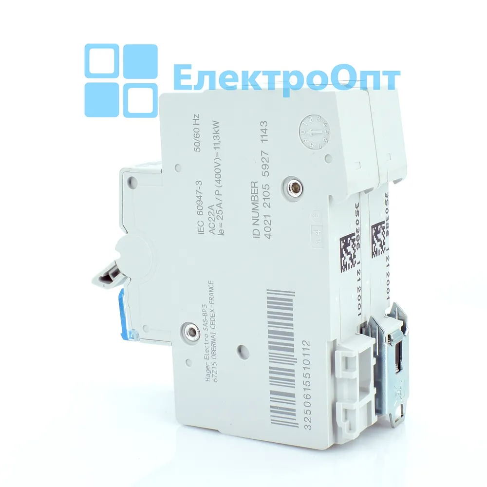 Hager Вимикач навантаження 4p, 25A/400B SBN425