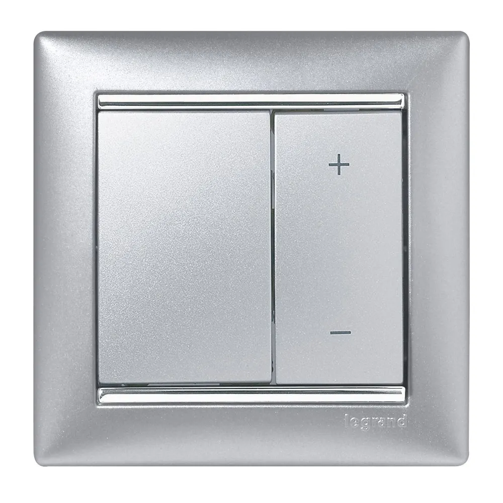 Legrand Valena Classic Світлорегулятор 600 Вт Алюміній 770274