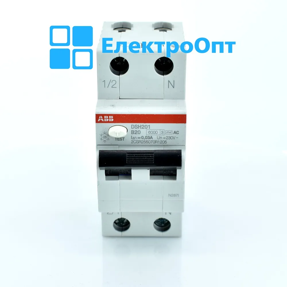 ABB Диференційний автомат Тип АС DSH201 B20 AC30