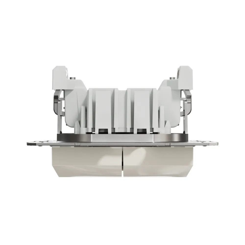 Выключатель Schneider Electric Asfora двухклавишный крем без рамки EPH0370123