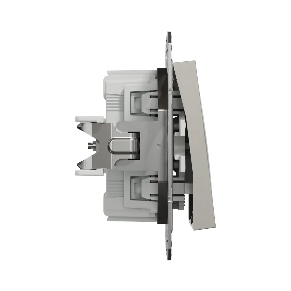 Вимикач Schneider Electric Asfora двоклавішний кнопковий бронза самозажимний EPH1100169