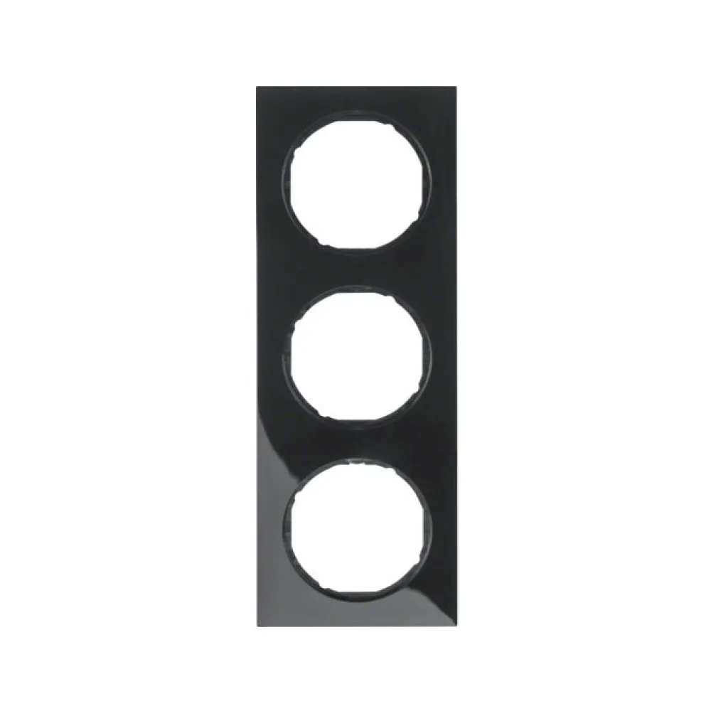Рамка 3 поста Berker R.3 черный 10132245