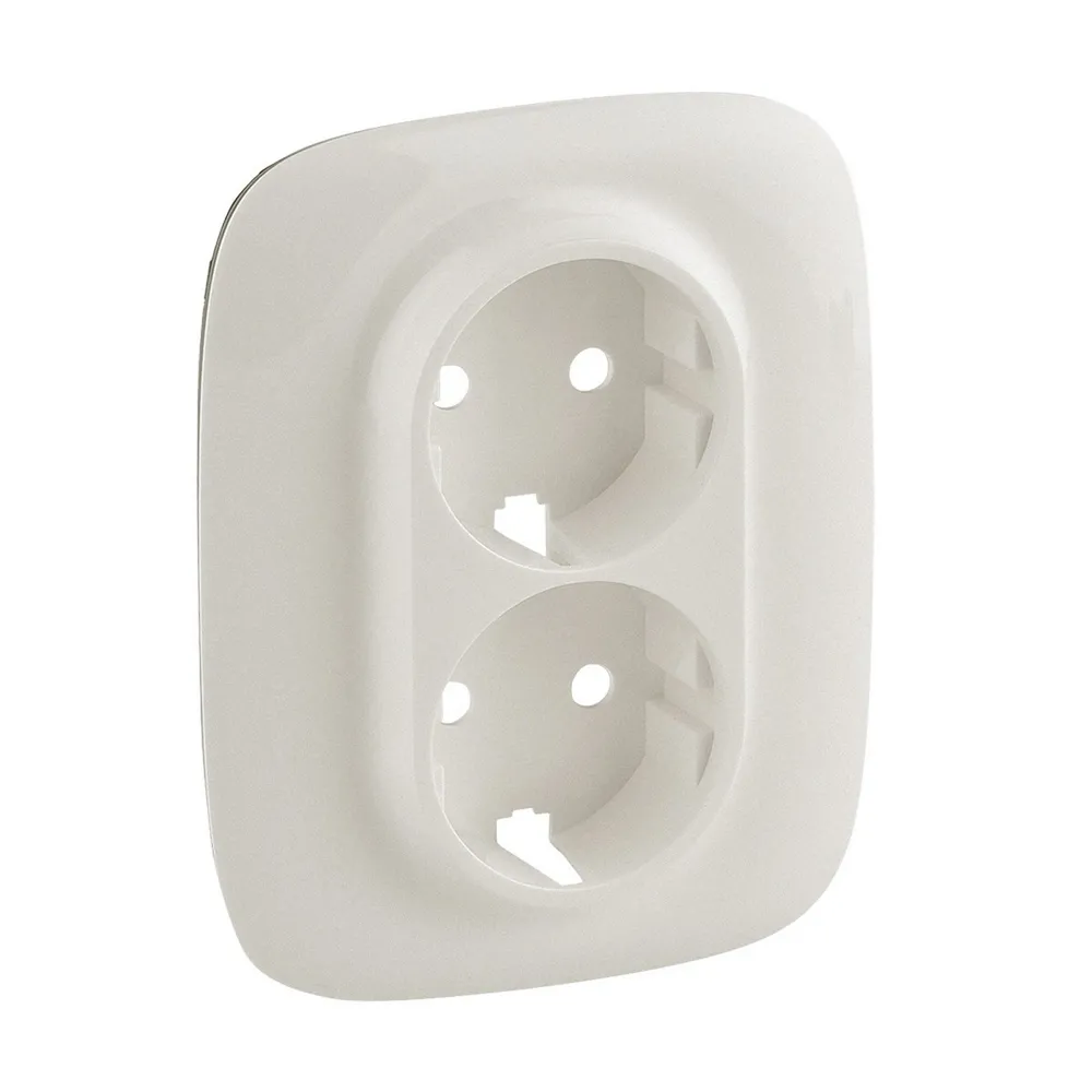 Legrand Valena ALLURE Накладка розетки подвійної 2К+З Жемчуг 754959