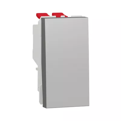 Вимикач Schneider Electric UNICA NEW одноклавішний внутрішній перехресний алюміній NU310530