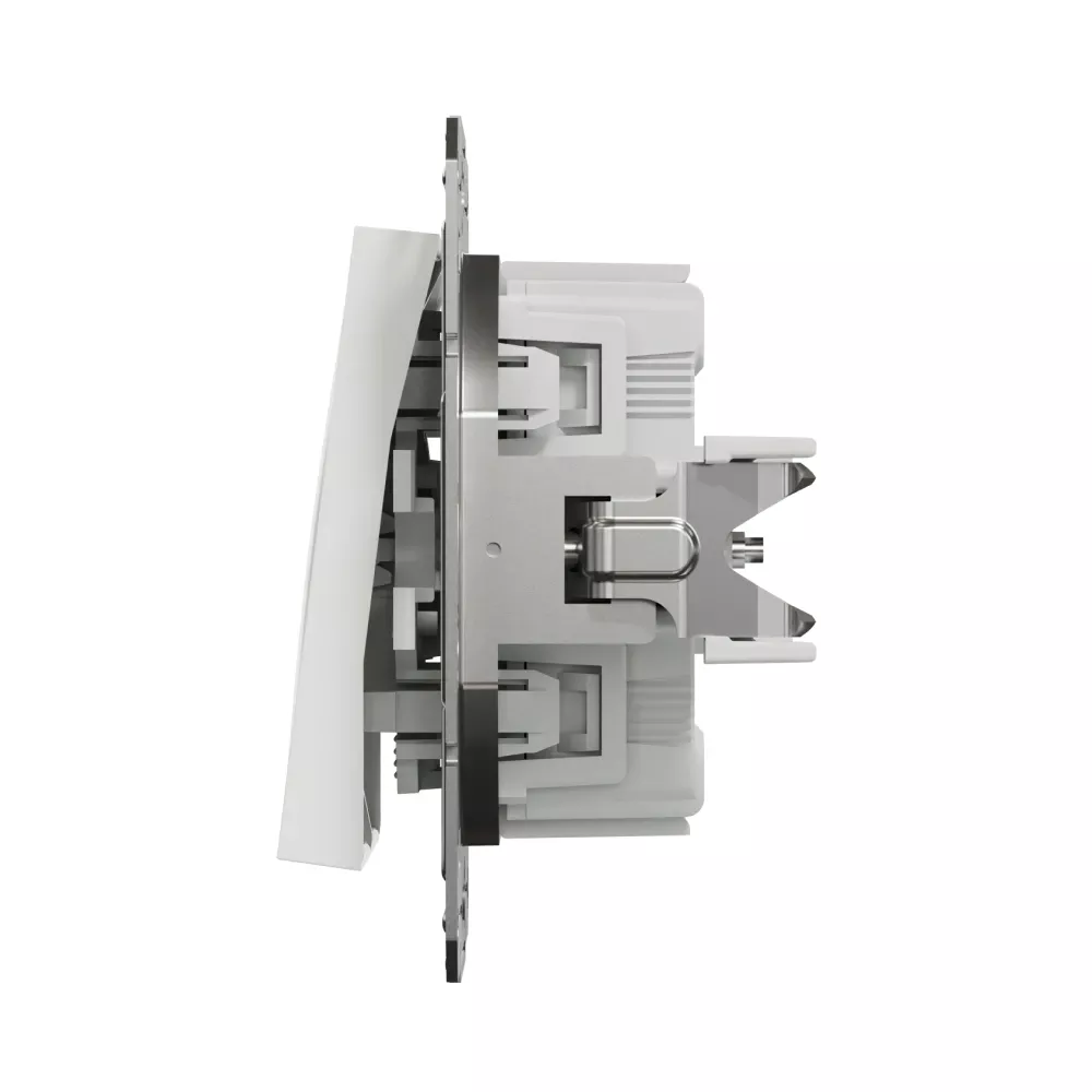 Выключатель Schneider Electric Asfora двухклавишный белый без рамки EPH0370121