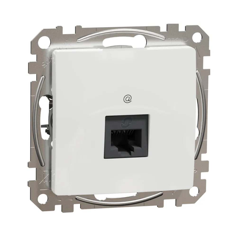 Розетка компьютерная Sedna Design Schneider Electric белый RJ45 кат. 5е UTP SDD111451