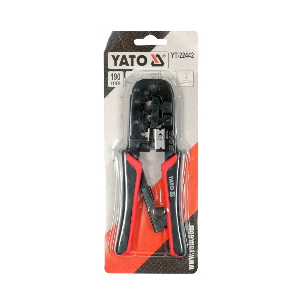 Обжимные-клещи YATO для телефонных и сетевых вилок RJ45 RJ11 YT-22442