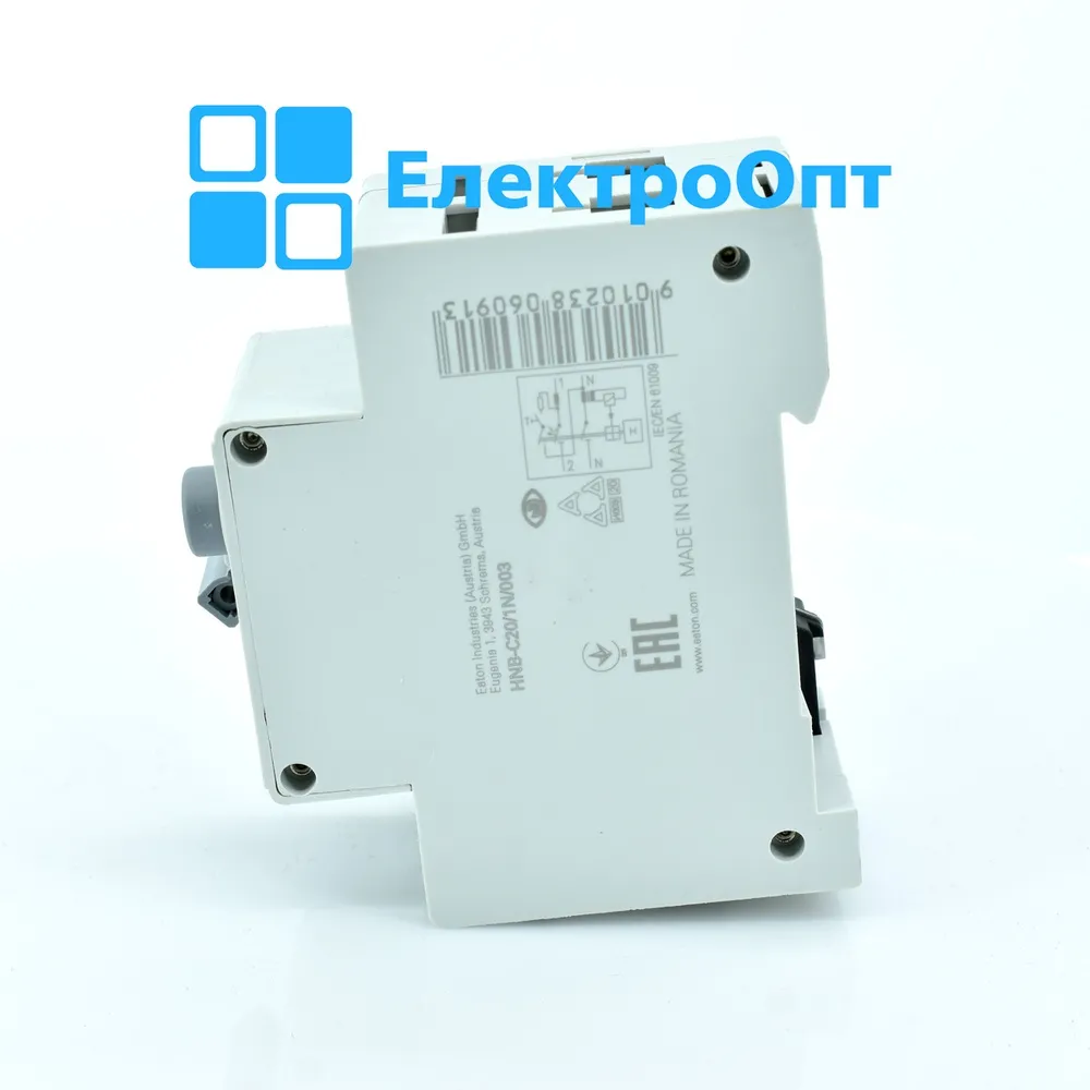 EATON Диференційний автомат Тип АС 2P 6kA C-20 30mA HNB-C20/AC-0,03