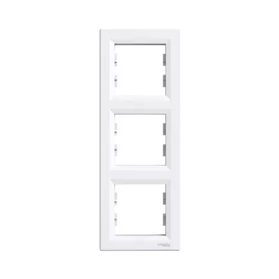 Рамка Schneider Electric Asfora бiла тримісна вертикальна EPH5810321