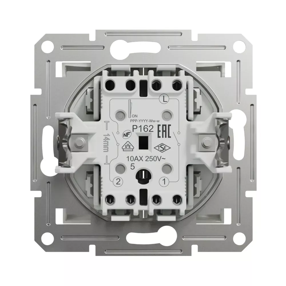 Выключатель Schneider Electric Asfora двухклавишный белый без рамки EPH0370121