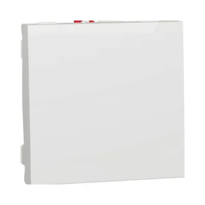 Выключатель Schneider Electric Unica New белый 1-клавишный 2-модульный NU320118