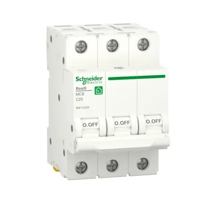 Автоматический выключатель Schneider Electric Resi 9 С 3p 25A R9F12325