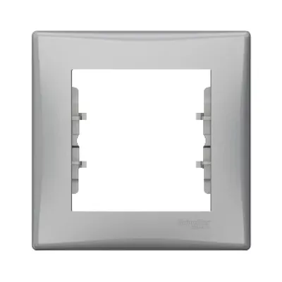 Рамка Schneider Electric Sedna алюминий одноместная SDN5800160