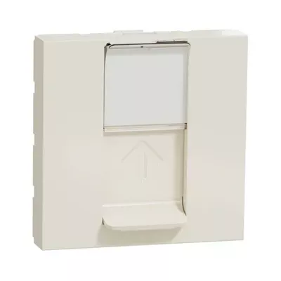 Розетка комп'ютерна Schneider Electric Unica New бежева RJ-45 внутрішня 5е UTP 2-модульна NU341144