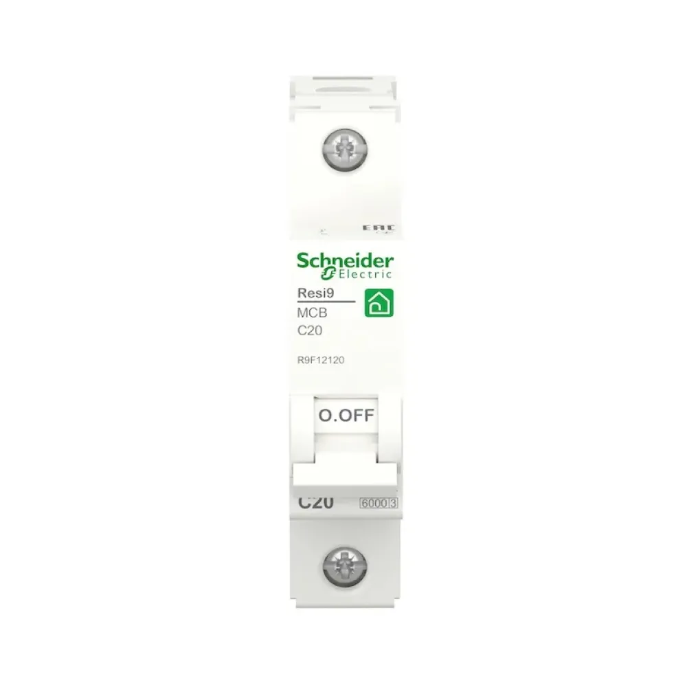 Автоматический выключатель Schneider Electric Resi 9 6кА С 1p 20A R9F12120