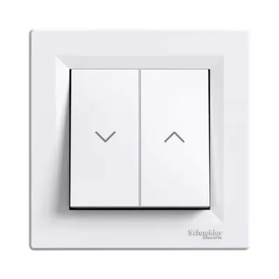 Вимикач для жалюзі Schneider Electric Asfora білий внутрішній EPH1300121