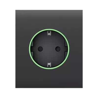 Фронтальна панель Ajax CenterCover smart для розумної розетки Outlet type F 52810.162.BL