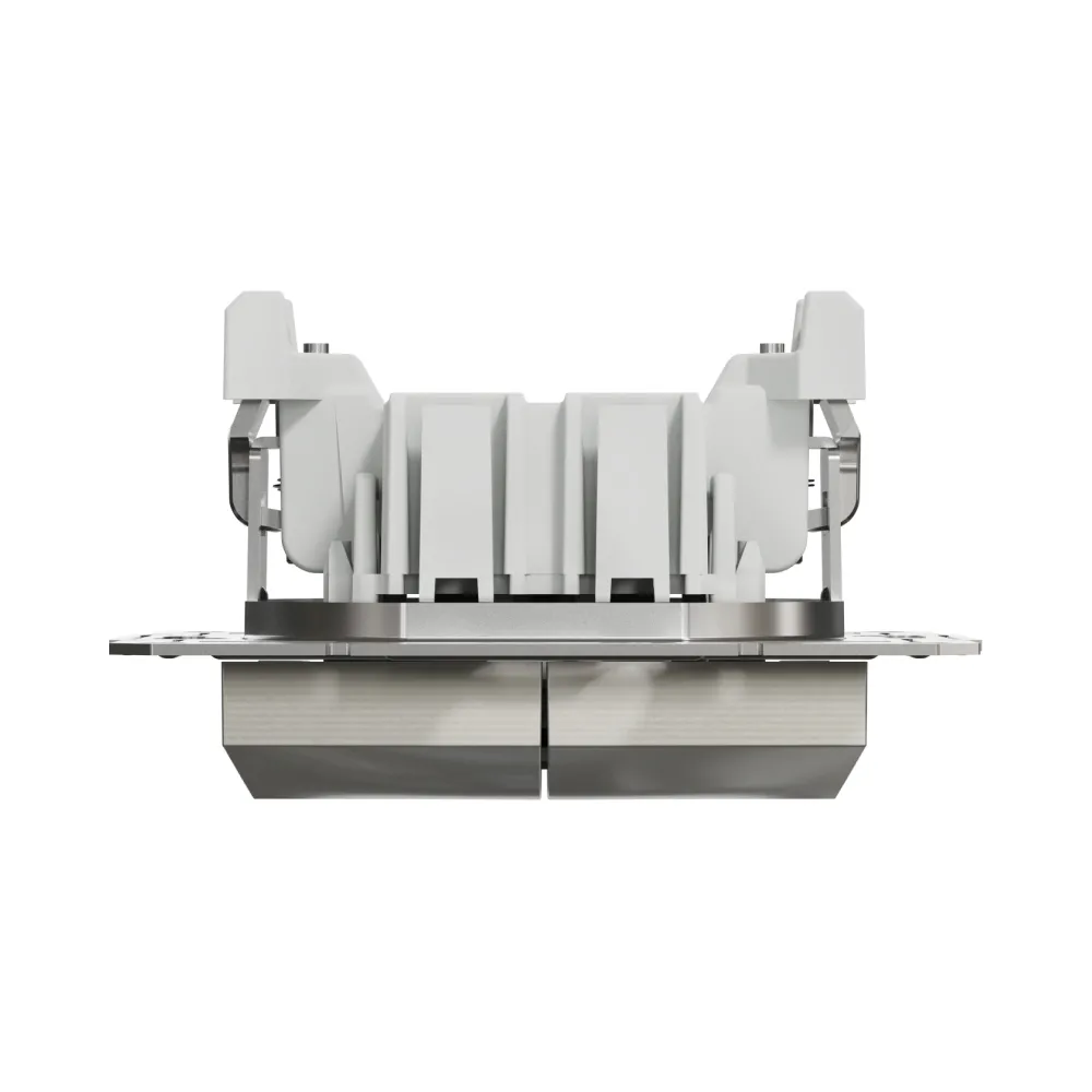 Выключатель Schneider Electric Asfora двухклавишный самозажимной кнопочный бронза EPH1100169