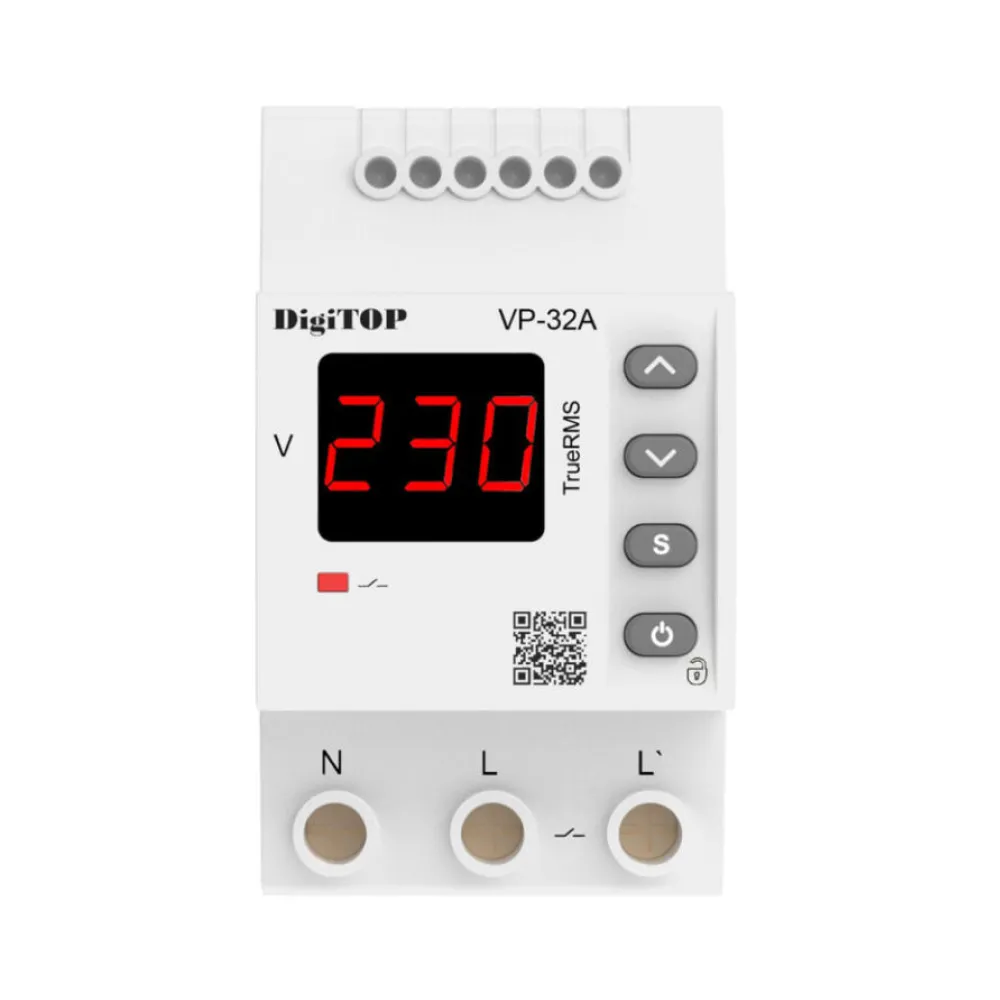 Реле напруги DigiTOP 32А  на DIN-рейку VP-32A M3R