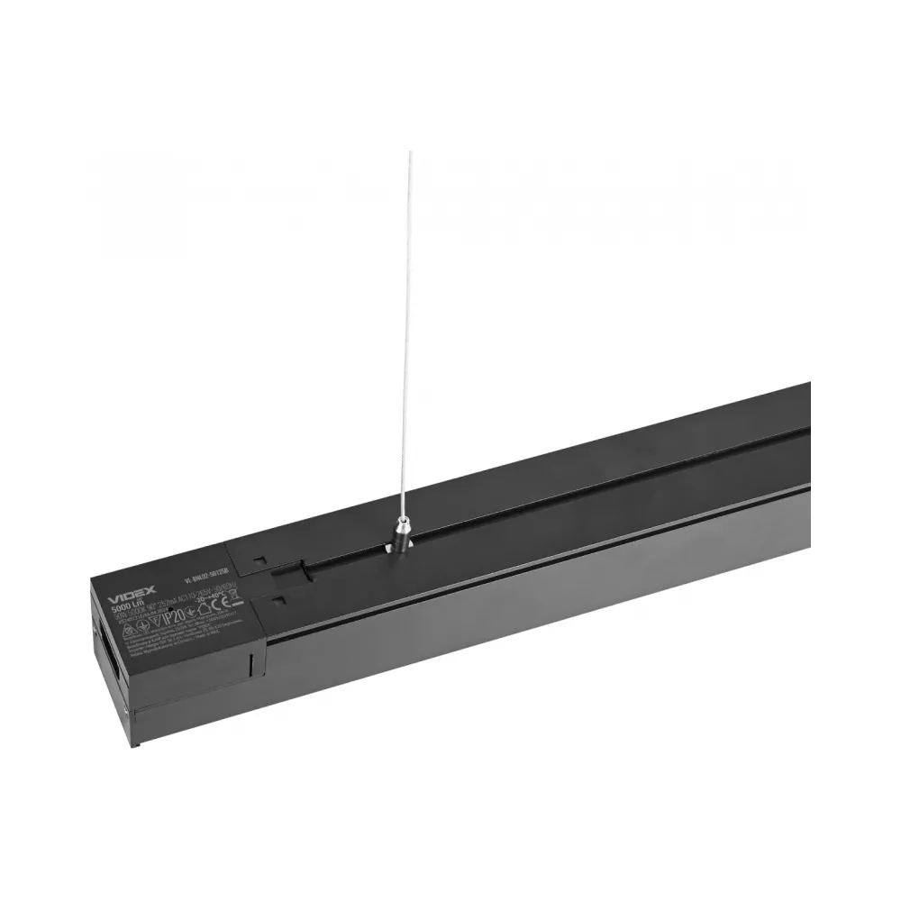 LED светильник линейный магистральный VIDEX BNL02 50W 1.2М 5000K 220V черный VL-BNL02-50125B