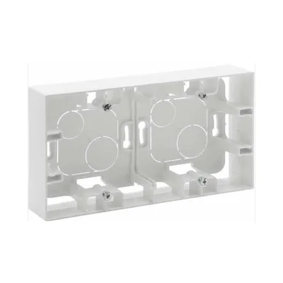 Коробка Legrand Niloe Step белая для наружного монтажа двойная 863198