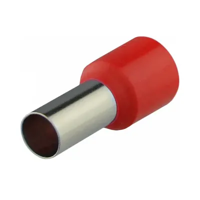 Наконечник втулочный UAE с изоляцией E10,0-12 красный E1012red 