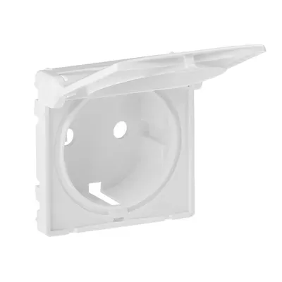 Накладка розетки Legrand Valena LIFE 2К+З з кришкою білий 754840