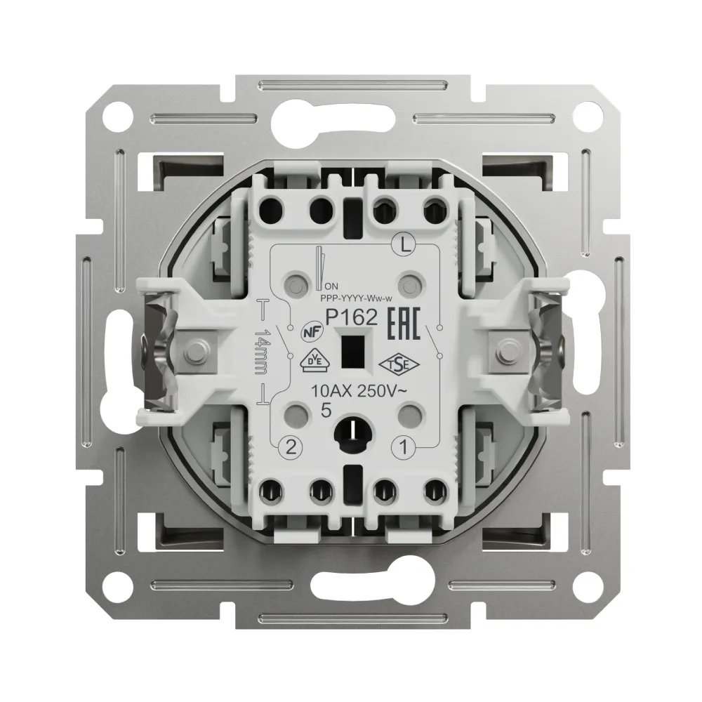 Вимикач Schneider Electric Asfora бронза двоклавішний самозажимний внутрішній EPH0300169