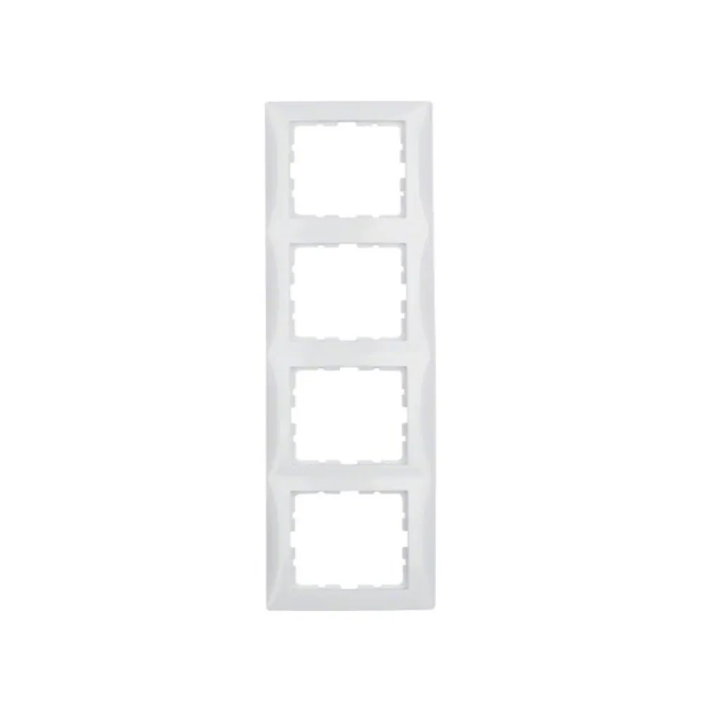 Рамка 4 поста Berker S.1 полярна білизна 10148989