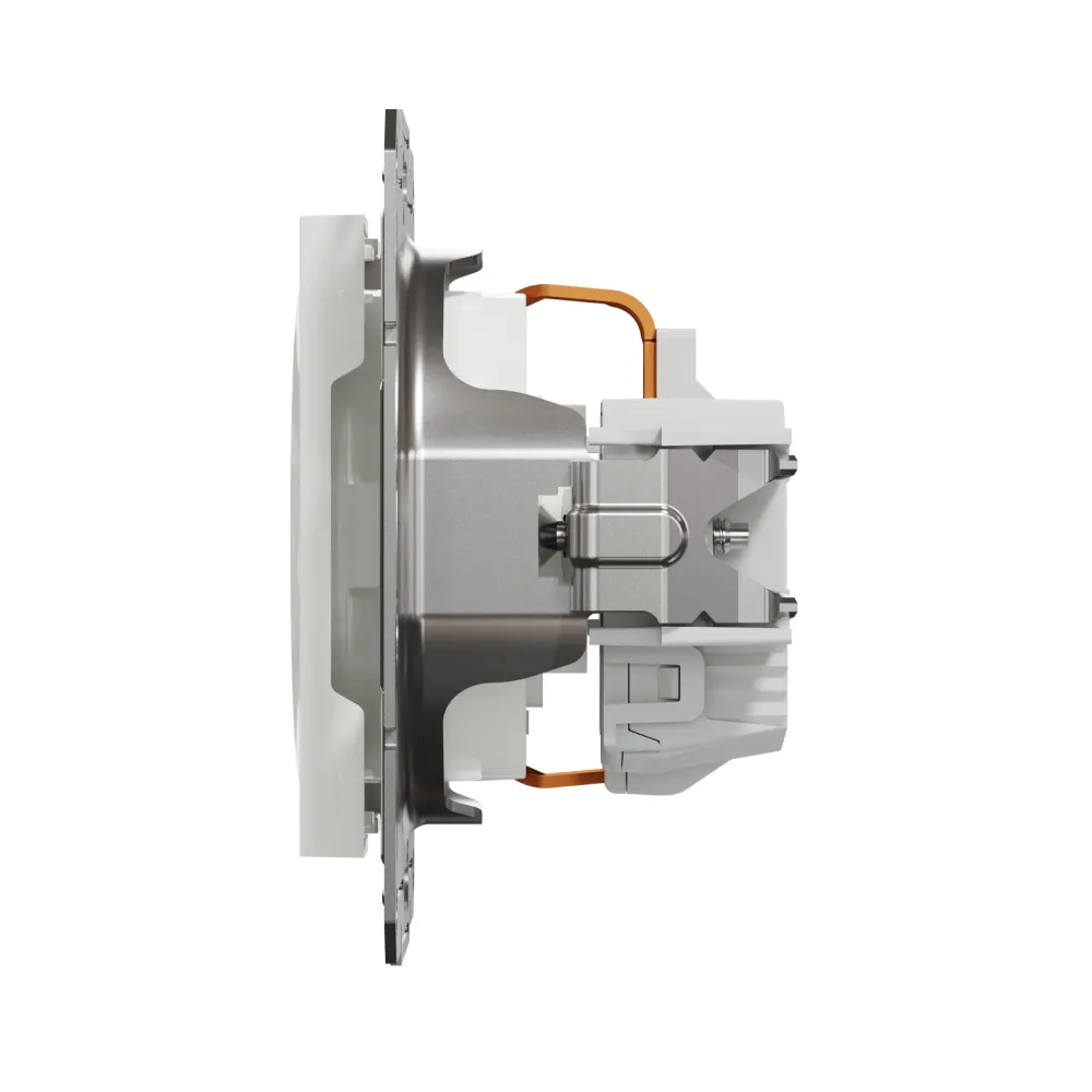 Розетка Schneider Electric Asfora белая одинарная с заземлением без рамки EPH2970221
