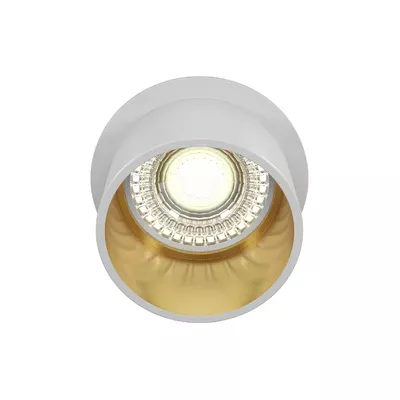 Світильник внутрішнього монтажу Downlight Reif GU10 50 Вт Білий з золотим DL050-01WG MAYTONI