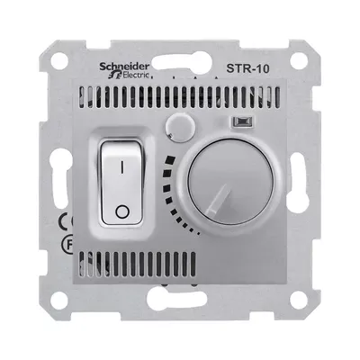 Термостат для теплої підлоги алюміній Sedna Schneider Electric SDN6000360