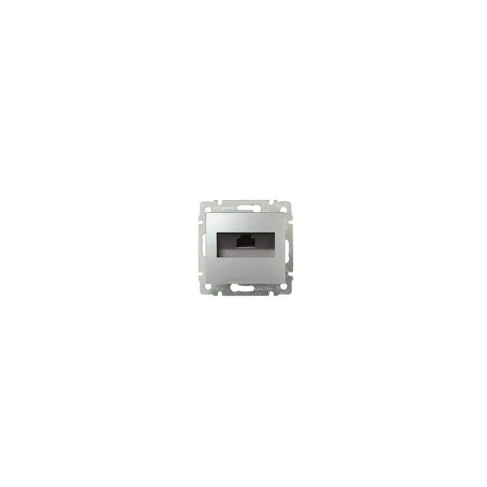 Розетка інформаційна Legrand Valena Classic 1ХRJ45 кат.5е UTP із захватами алюміній 770230