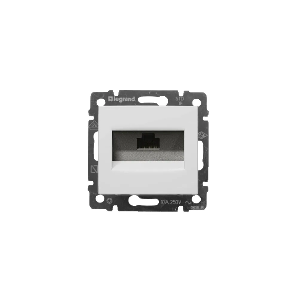 Legrand Valena Classic Розетка інформаційна 1ХRJ45 кат.5е UTP без захватів Білий 774238