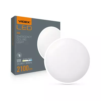 LED світильник VIDEX аварійний накладний 20W 5000K VL-CLR-EM200-2