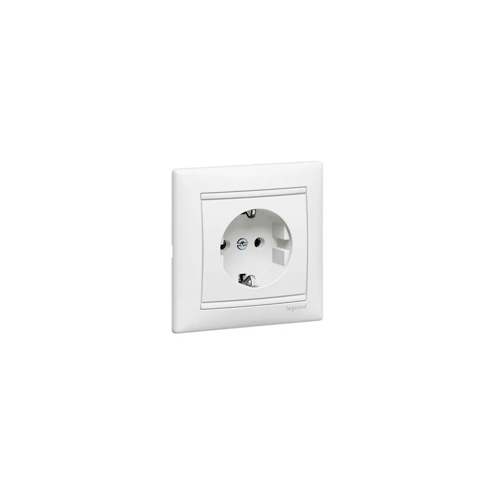 Legrand Valena Classic Розетка 2К+З з рамкою Білий 774423