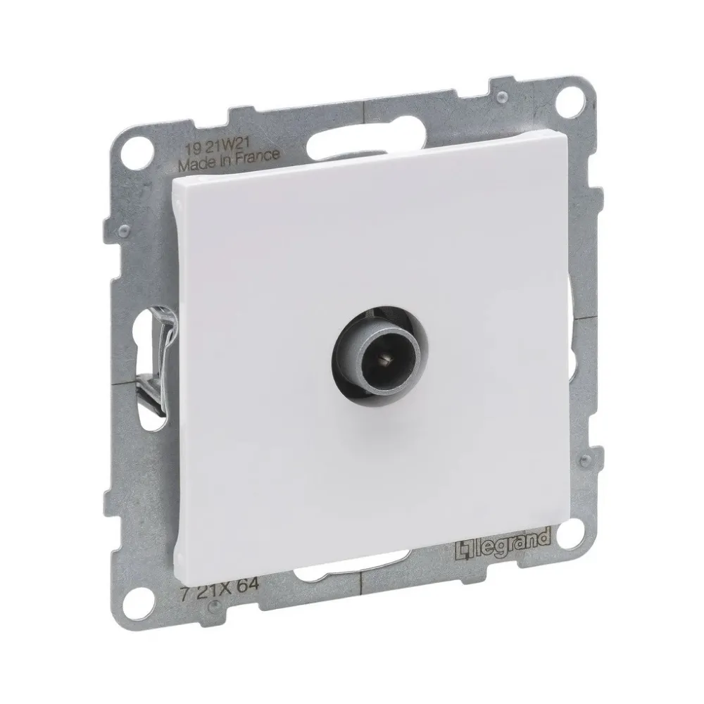 Legrand SUNO Розетка TV зірка, колір Білий 721164