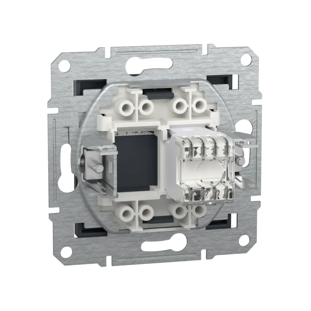 Розетка комп'ютерна Schneider Electric Asfora антрацит RJ-45 кат 6 UTP внутрішня EPH4700171
