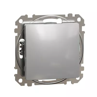 Переключатель Schneider Sedna Design 1-клавишный внутренний алюминий SDD113106