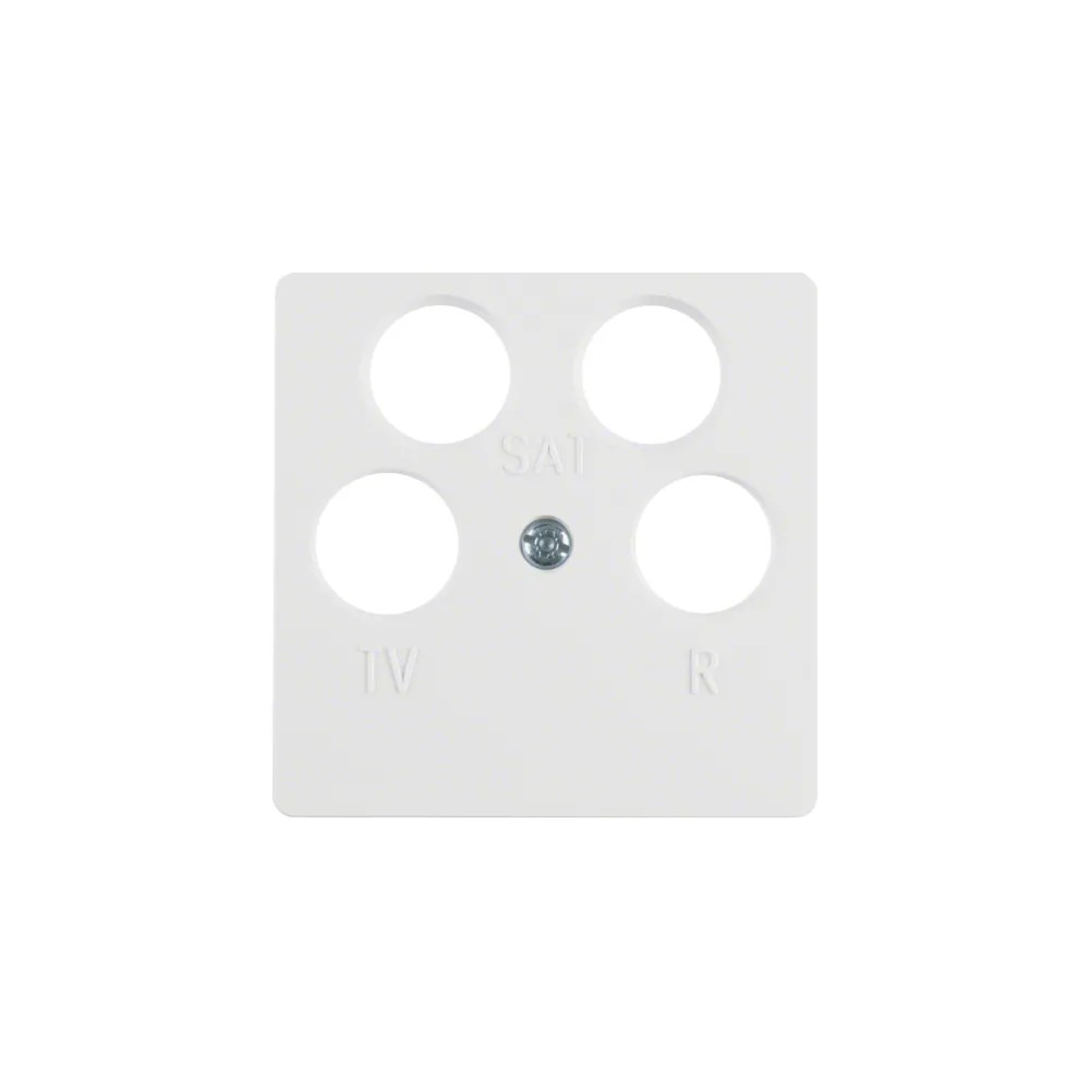 BERKER S.x/B.x накладка для ТВ-розетки 4 отвори пол.білий 14841909