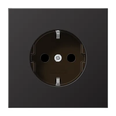 Розетка з заземленням Jung Dark AL1520D