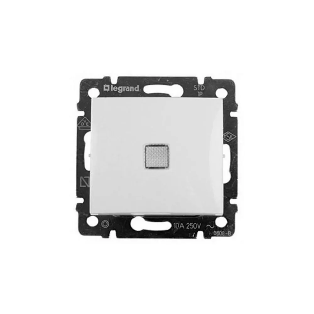 Legrand Valena Classic Перемикач на два напрямки з індикацією 10А Білий 774425