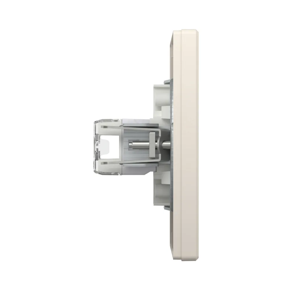 Розетка Schneider Electric Asfora компьютерная RJ45 UTP 5E и телефонная RJ12 кремовая EPH4900123