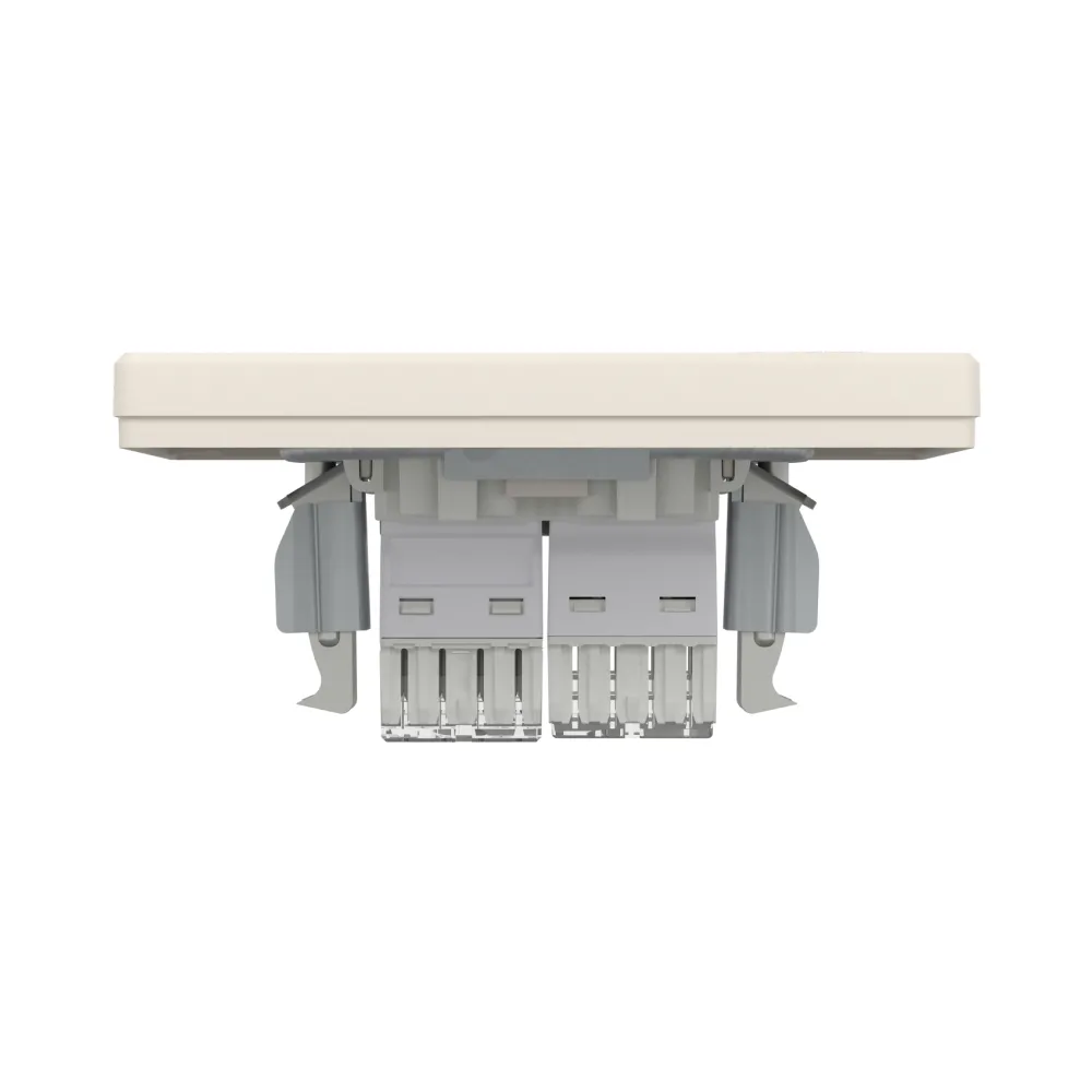 Розетка Schneider Electric Asfora компьютерная RJ45 UTP 5E и телефонная RJ12 кремовая EPH4900123