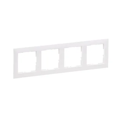 Рамка 4-постова Legrand Suno білий 721504