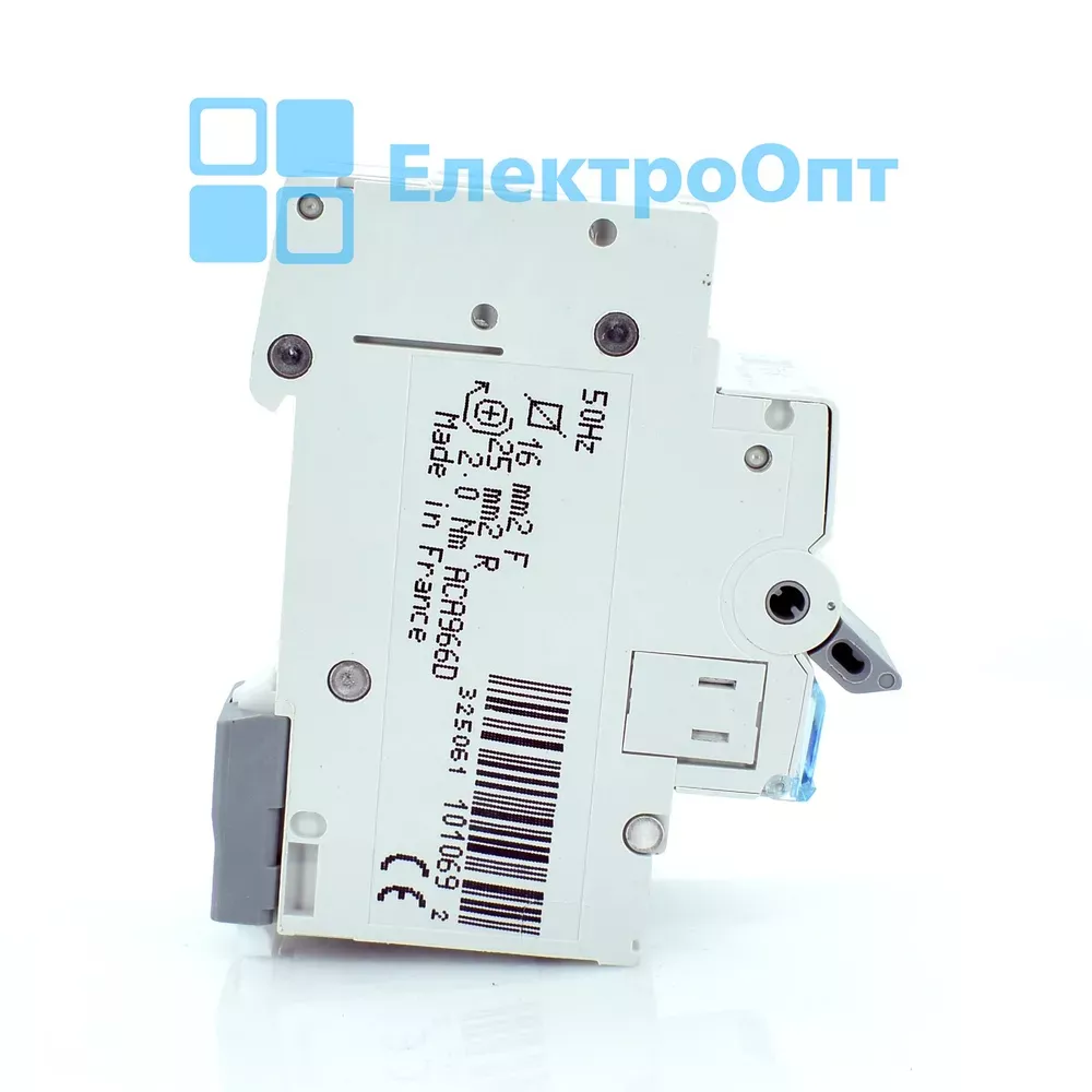 Hager Диференційний автомат Тип A 10mA 1P+N C-16A 6kA ACA966D