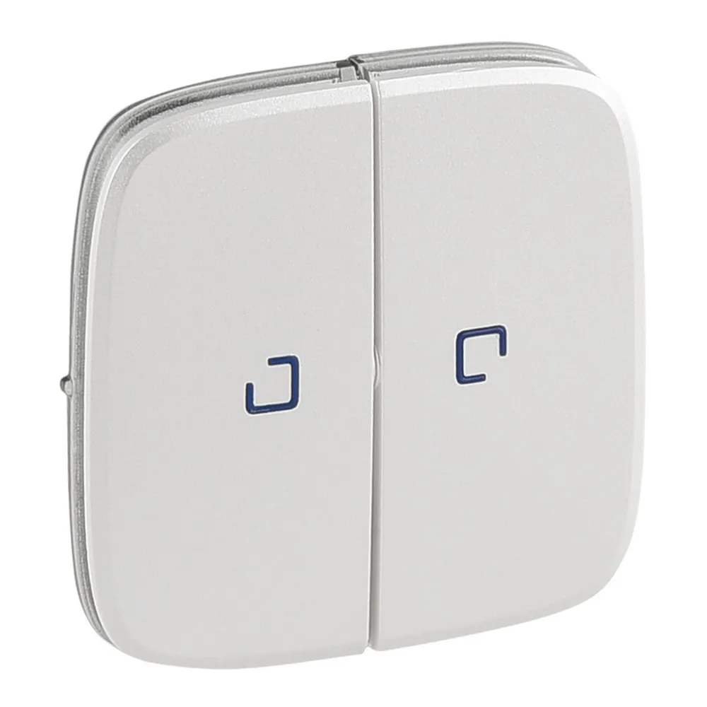 Legrand Valena ALLURE Клавіша вимикача 2-клавішного з підсвіткою Жемчуг 755229