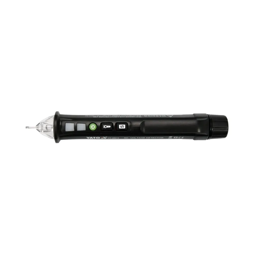 Индикатор напряжения сети YATO 12/48-1000В с фонарем питания 2хААА YT-28313