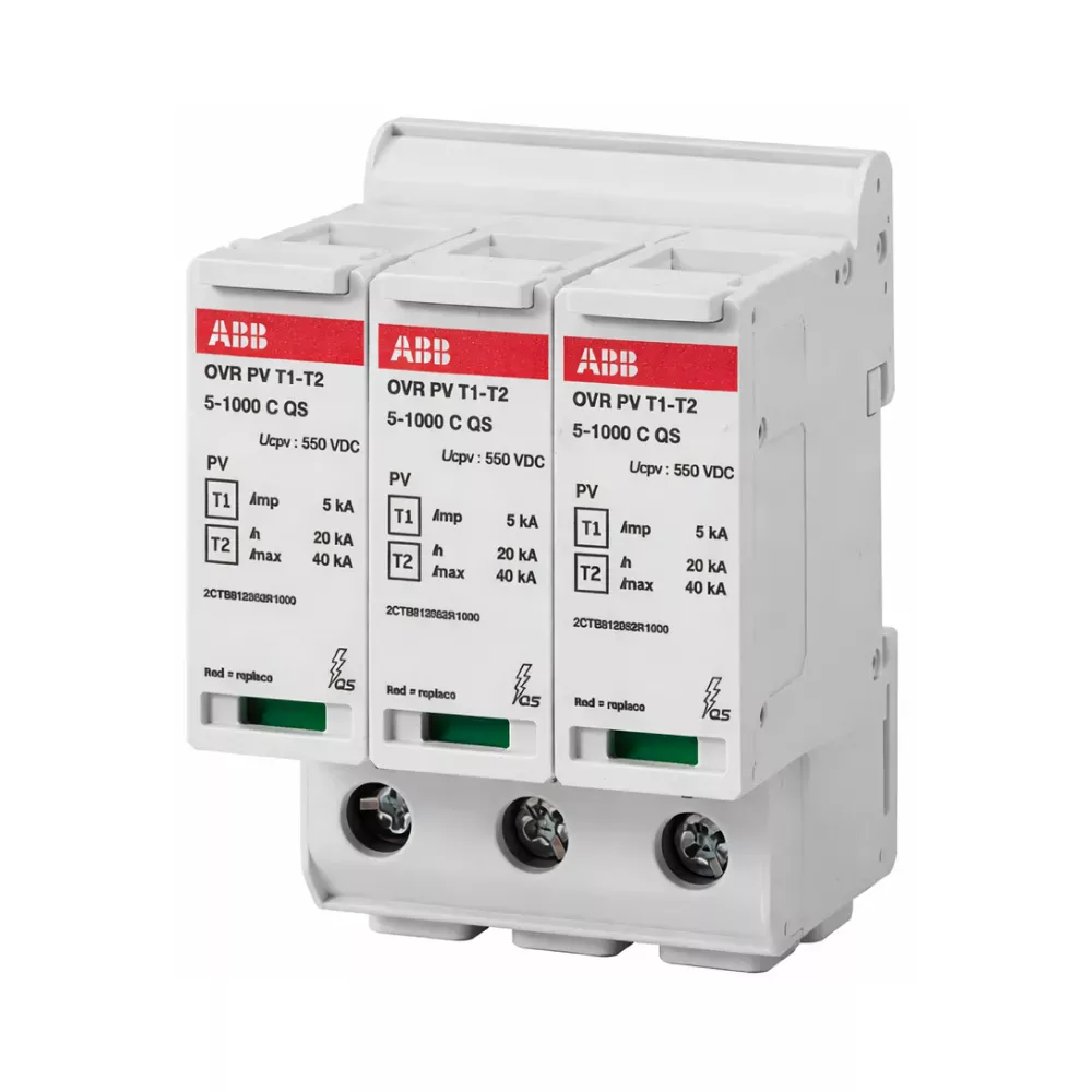 Обмежувач перенапруги ABB OVR PV T1-T2 5-1000 P QS