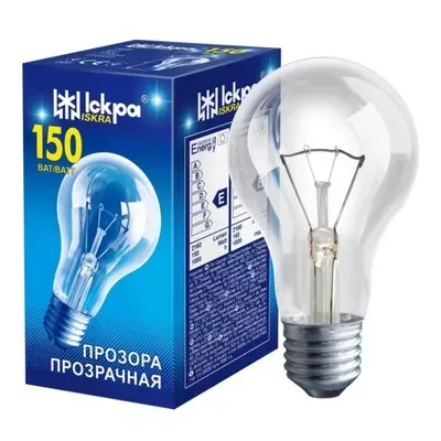 Лампочка розжарювання Іскра E27 150В Б 230-150-TS-А60